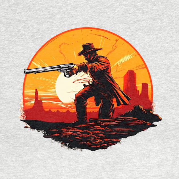 cowboy with a big gun by javierparra